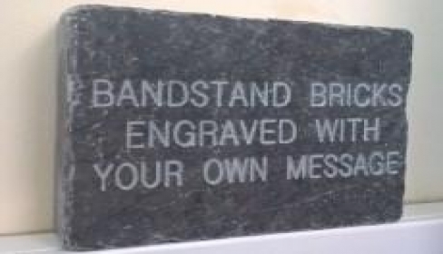 Your name on a bandstand brick 